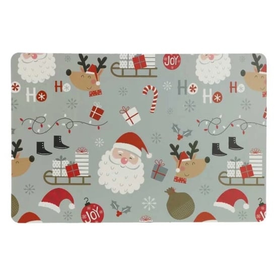 Unique Living placemats present dark grey 43,5x28,5cm - Image 1