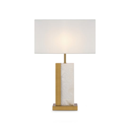Maytoni tafellamp bianco messing Ø45 - Image 1