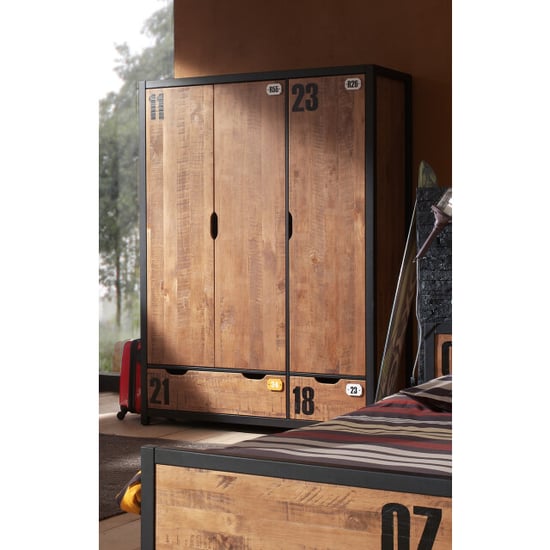 Lucevi alex 3 deurs kleerkast 200x148x55cm - - Image 1