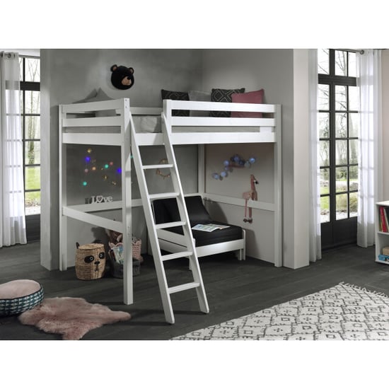 Lucevi pino mezzanine bed 140 x 200 cm pino mezzanine bed met zetelbed 90 - Image 1