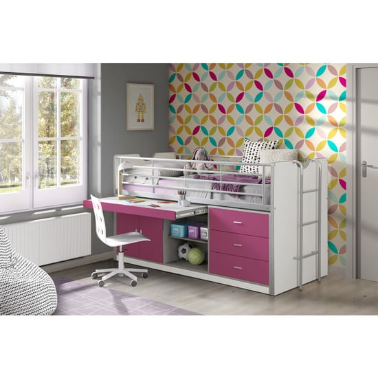 Lucevi bonny 95 halfhoogslaper 90x200cm fuchsia - Image 1