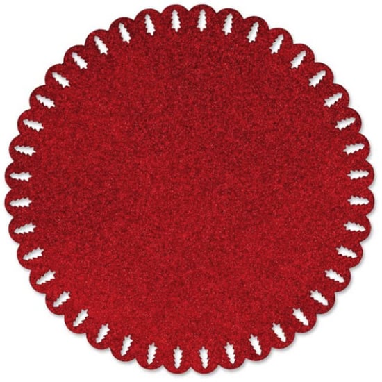 Unique Living | placemat xmas | rond | polyester | | Ø38cm - Image 1