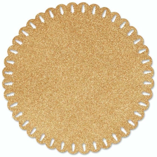 Unique Living | placemat xmas | rond | polyester | | Ø38cm - Image 1