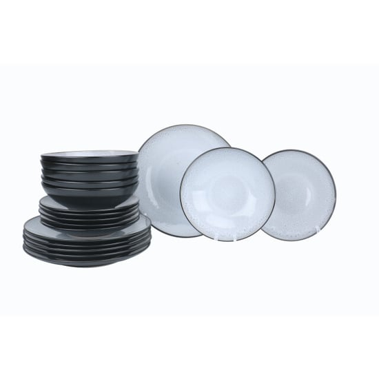 Luzzo ® oland serviesset 6 persoons 18 delig grijs - Image 1