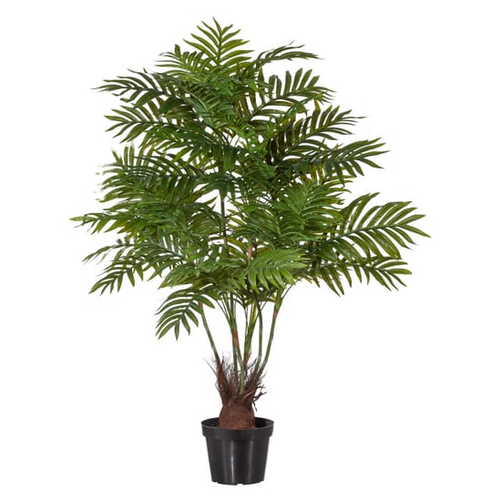 Kopu ® kunstplant arecapalm 110 cm 6 stammen zwarte pot nepplant - Image 1
