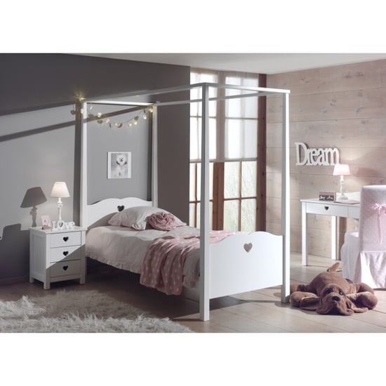 Lucevi amori hemelbed + nachtkastje - 90x200 cm - Image 1