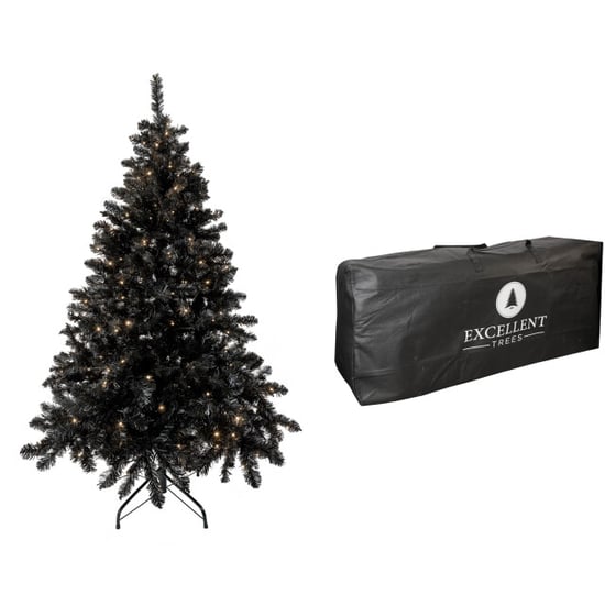 Excellent Trees ® stavanger black 180 cm kerstboom met verlichting nu - Image 1
