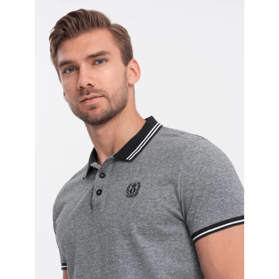 Ombre Poloshirt heren korte mouw - 0109-bm - Image 1