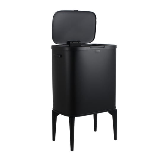 Luzzo ® new york push prullenbak afvalscheiding 2 vakken - - Image 1