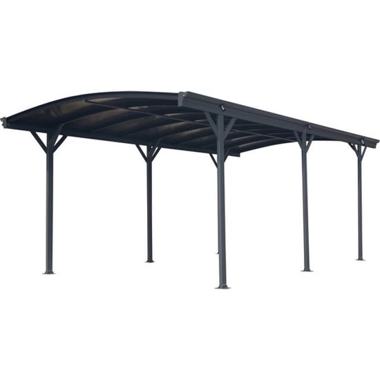 Westmann Aluminium carport met rond dak model bergen - 505x300x220cm - Image 1
