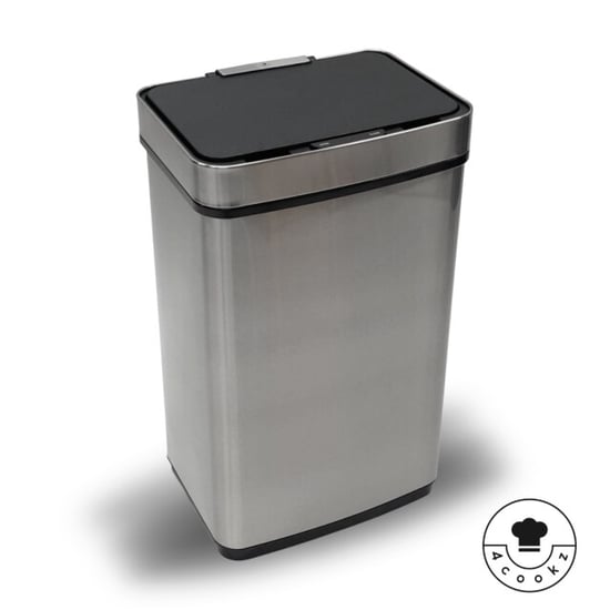 4cookz ® prullenbak met sensor 60 liter hygiënisch sensorprullenbak rvs 2 - Image 1