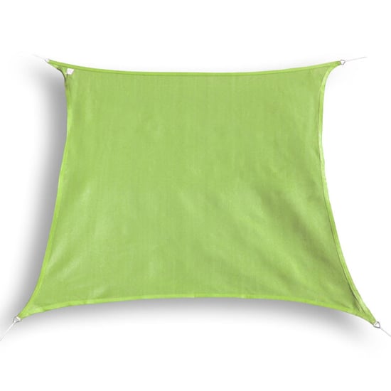 Hanse® Schaduwdoek vierkant waterdoorlatend 2,5x2,5 m zonnedoek lime - Image 1