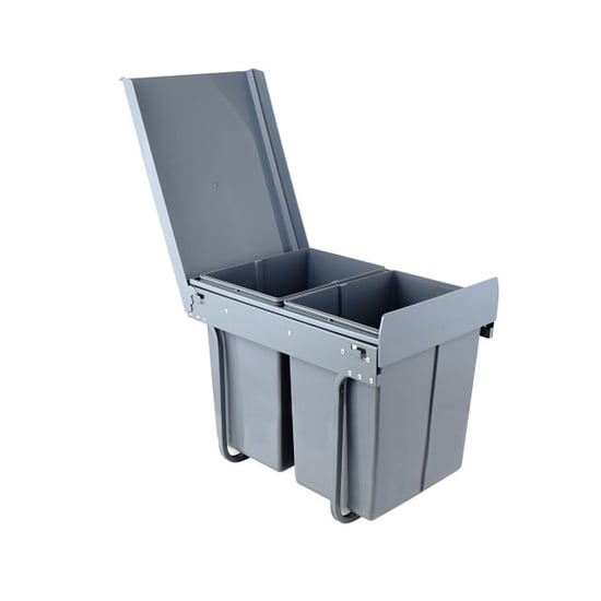 4cookz ® duo inbouw prullenbak afvalscheiding 2x 20 liter 34 cm - Image 1