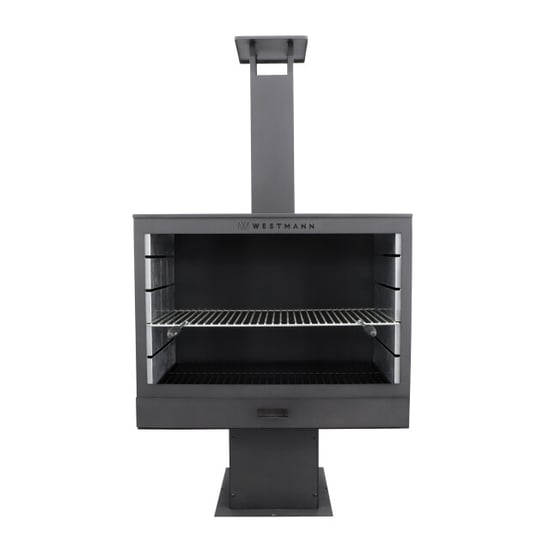 Westmann Barbecue en open haard staal vuurkorf 50x90x160 cm wmlg868-b - Image 1