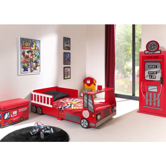 Lucevi carbeds peuter fire truck bed + lattenbodem + gas pump kast - - Image 1
