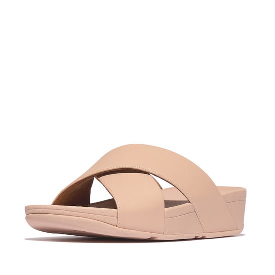 FitFlop Lulu cross slide sandals leather - Image 1