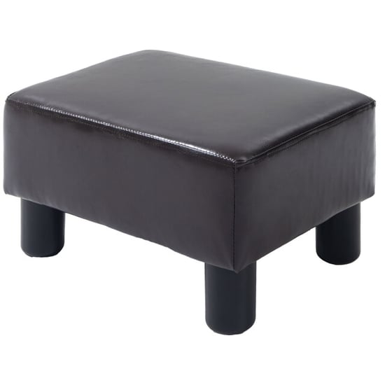 4goodz Hocker met kunstleer design koffie 833-666v71 - Image 1