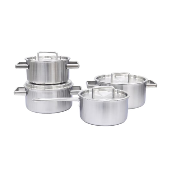 Habonne King pannenset 4 delig rvs - Image 1
