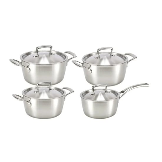 Habonne Queen triply pannenset 4 delig rvs - Image 1