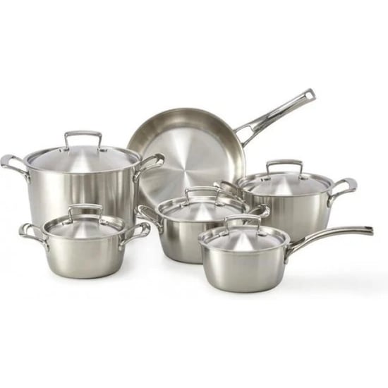Habonne Queen triply pannenset 6 delig rvs - Image 1