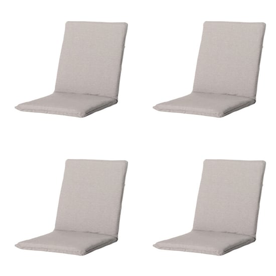 Madison stapelstoelkussen napels ca. 97x49 cm set van 4 - Image 1