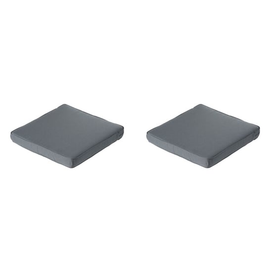 Madison lounge profi-line zitkussen rib grey ca. 60x60 cm set van 2 - Image 1
