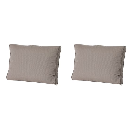 Madison lounge rugkussen rib liver ca. 43x73 cm set van 2 - Image 1