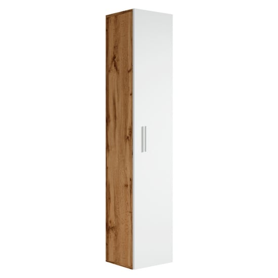 Badplaats Badkamerkast pluto 30 x 30 x 150 cm met wit -hangende - Image 1