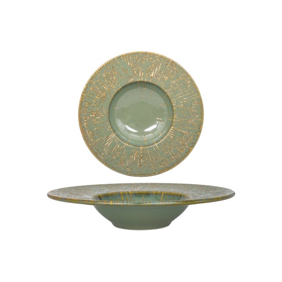 Bonna Pastabord sage snell porselein 28 cm (400cc) set van 2 - Image 1