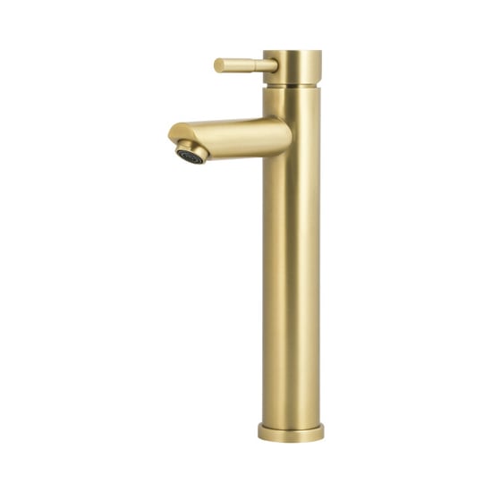 Luzzo ® como brushed brass hoog rvs wastafelkraan hoog - - Image 1