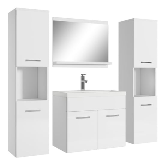 Badplaats Badkamermeubel set montreal xl 60 x 35 cm hoogglans badmeubel - Image 1