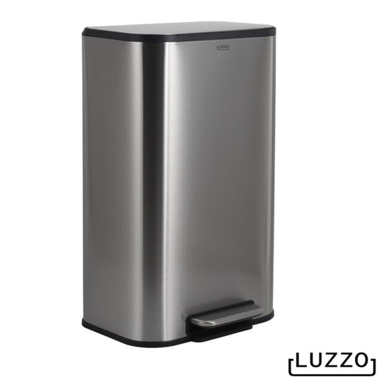 Luzzo ® nevada pedaalemmer 30 liter prullenbak mat rvs - Image 1