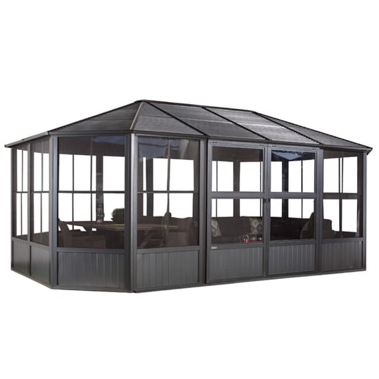 Sojag Aluminium paviljoen charleston met klamboe 384x594x281cm - Image 1