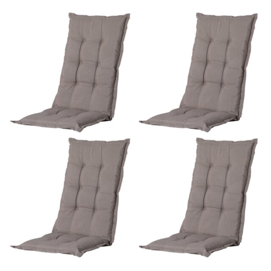 Madison tuinkussens hoge rug panama taupe 123x50 - 4 stuks - Image 1