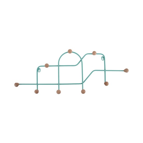 Present Time coat rack maze turquoise blue - Image 1