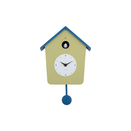Karlsson wandklok cuckoo light tea green & classic blue - Image 1