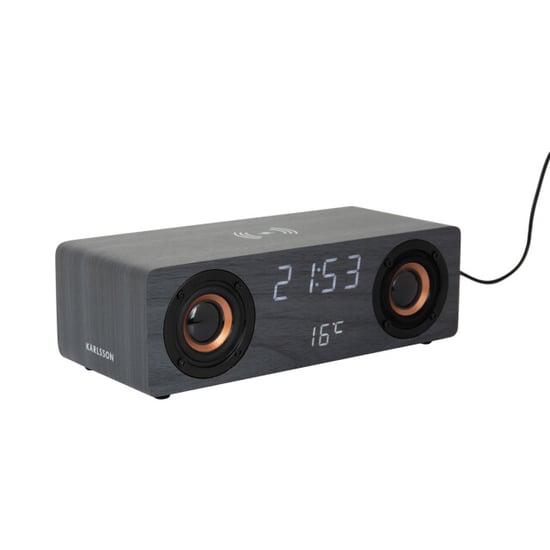 Karlsson wekker classic bt speaker radio w. phone charger - - Image 1