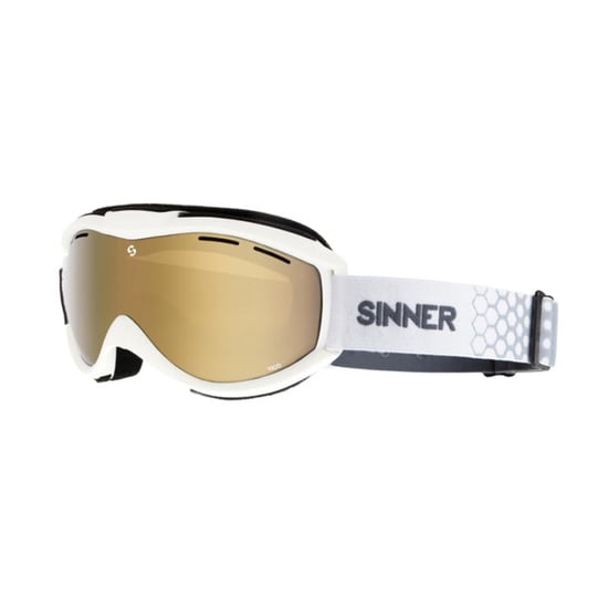 Sinner tico matte white- brn gld mr vent skibril wit-zwart - Image 1