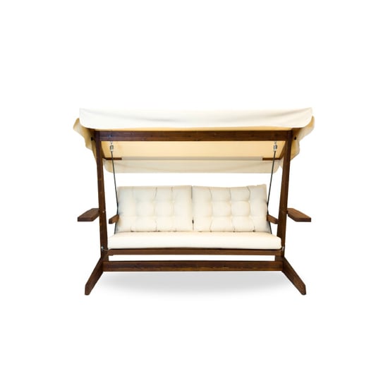 Westmann Viva 2400 houten 3-zits hollywood schommelbank beige - Image 1