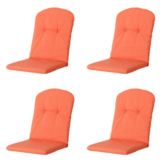 Madison kuipstoelkussen hoge rug panama flame orange ca. 96x45 cm set van - Image 1