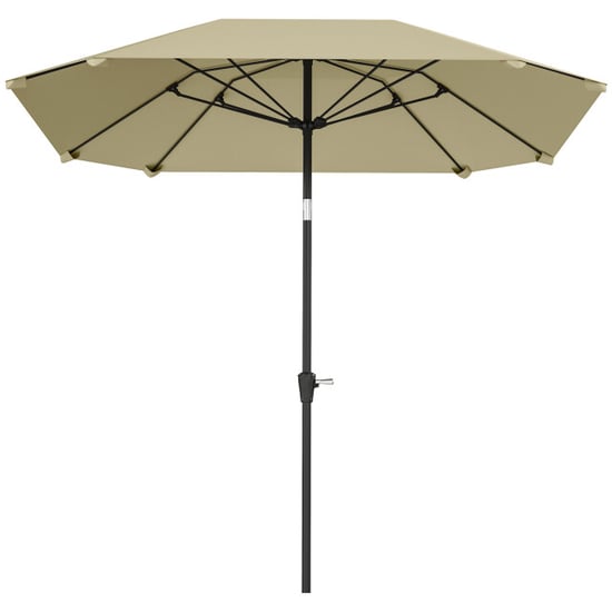 4goodz Outsunny parasol 233cm vierkant kantelbaar aluminium buis, glasvezel - Image 1