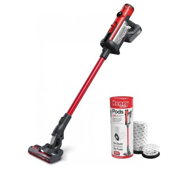 Numatic Henry hen100r henry quick draadloze steelstofzuiger + pods - Image 1