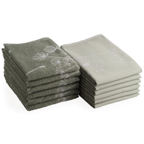DoubleDry Theedoeken en keukendoeken set 12 stuks 100% katoen hoge - Image 1