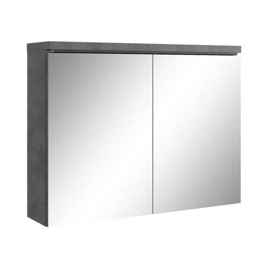 Badplaats Badkamerkast paso 80 x 20 x 60 cm donker spiegelkast - Image 1