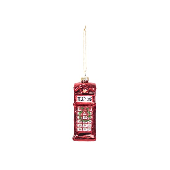 House Vitamin Xmas hanger jubilee kiosk glass 4,5x4,5x12cm - Image 1