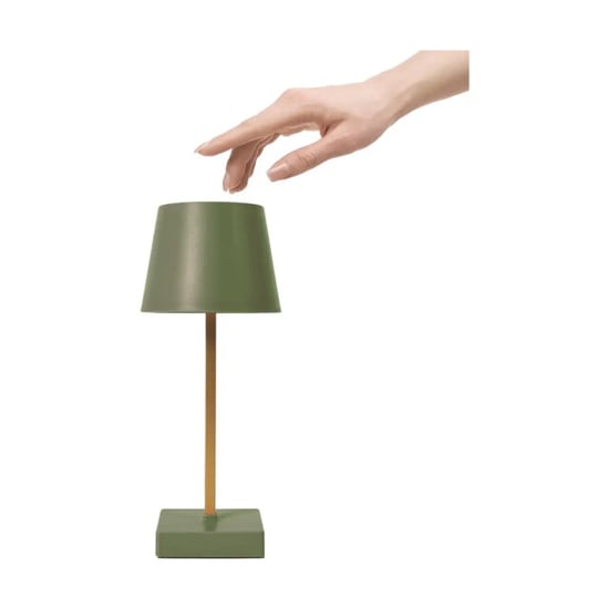 WDMT Moderne led tafellamp met touch functie olijf groen - Image 1