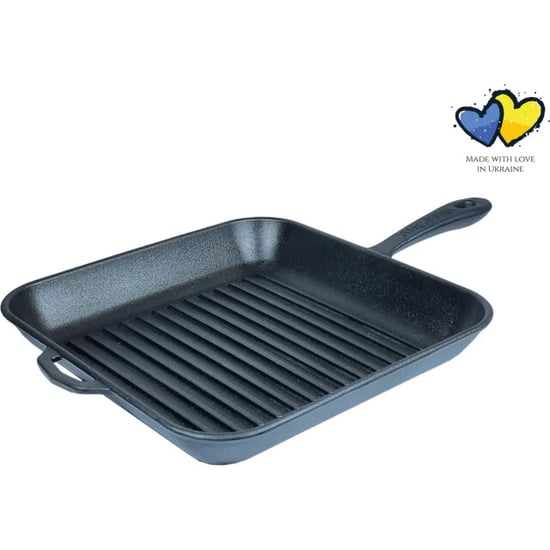 Maysternya Grillpan gietijzer 28 x 28 x 4 cm zwart - Image 1