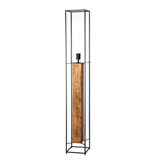 Livingfurn vloerlamp dakota black mangohout / gecoat staal - Image 1