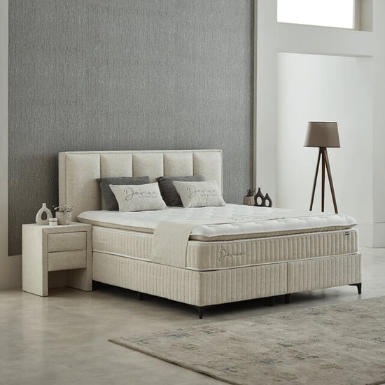 Beddenscout24 Boxspring met opbergruimte 160x200 - davina inclusief 28 cm matras en - Image 1