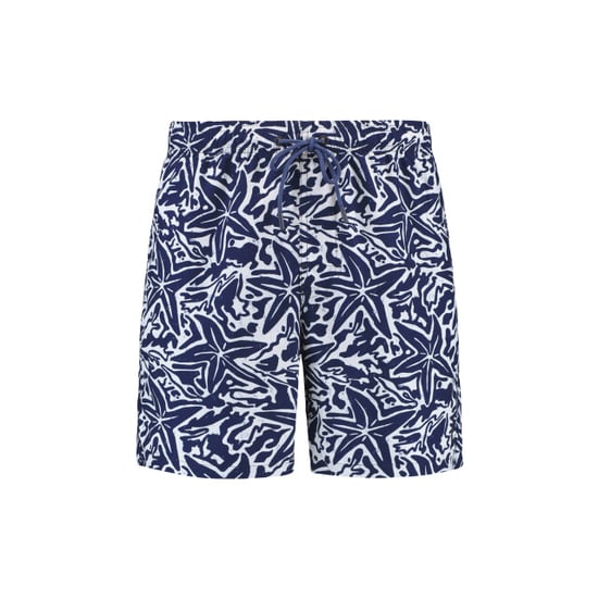 Shiwi Heren zwemshort mike 7" zeester print donkerblauw/wit - Image 1